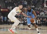 哈登三巨头联手，状态爆棚得分突破，险胜冲击季后赛！